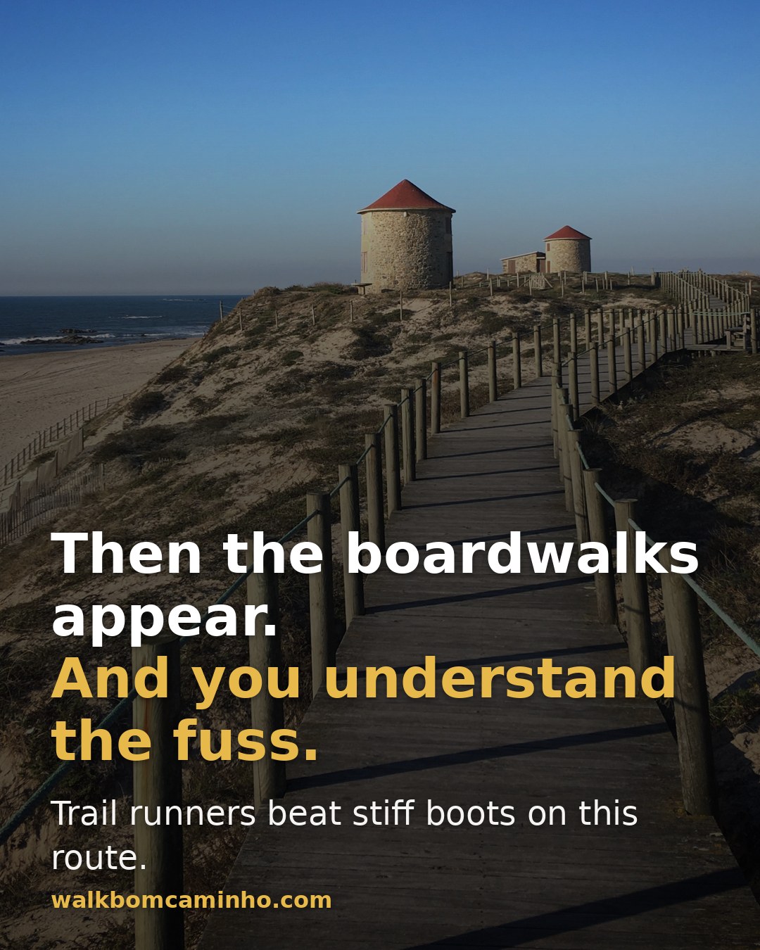 Then the boardwalks appear. Trail runners beat stiff boots on this route.