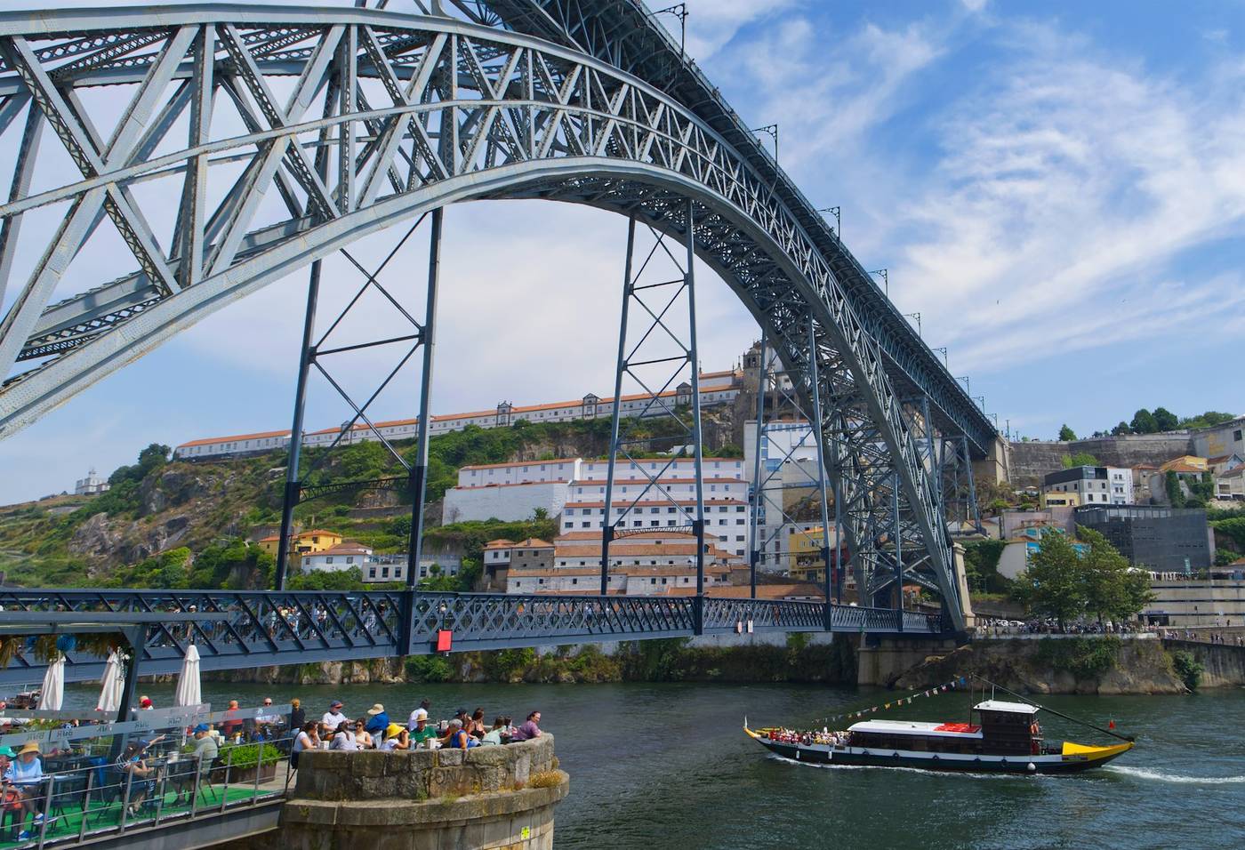 The Douro river and Ribeira waterfront in Porto, Portugal